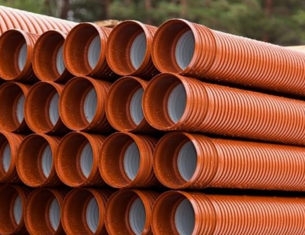 Полипропиленовая гофрированная труба белая PP 400х335 мм ГОСТ Р 54475-2011 фото