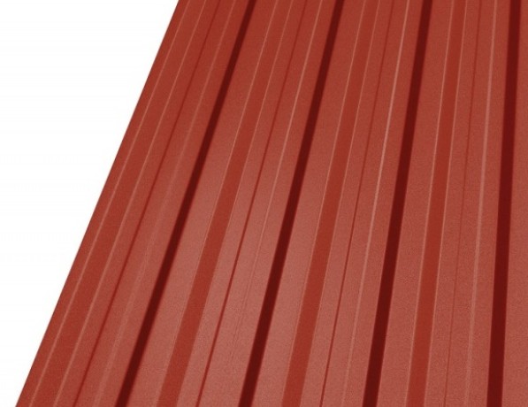 Профнастил стальной стеновой двухсторонний волна гладкий темное дерево МП20 0,5х20х1100х1150 мм ТУ 5285-002-78099614-2008 фото